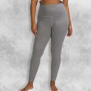 Lululemon Super-High-Rise Tight Wide Waistband Stretchy Soft Fabric Gray W US 4